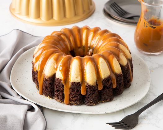 Chocolate Citrus Chocoflan Bundt