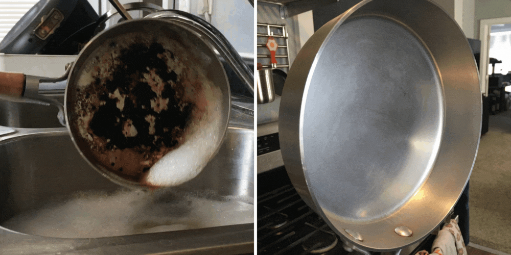 Cleaning cookware GIF