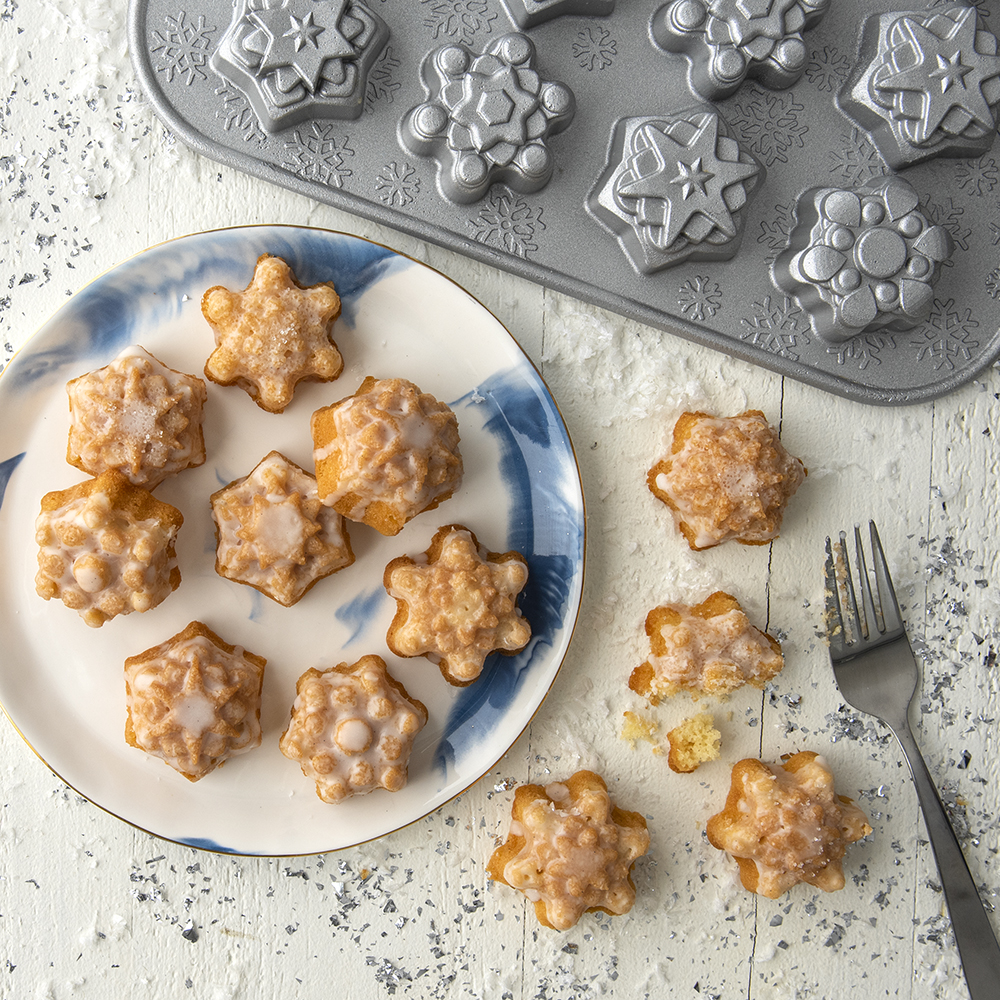 Peppermint White Chocolate Frosted Cakelets - Nordic Ware