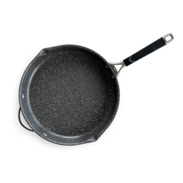 An image of the inside of the 12" ceramic coated skillet on a white background