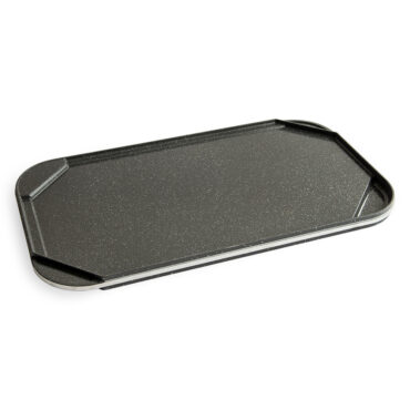 An image of the ceramic coated reversible griddle on a white background.
