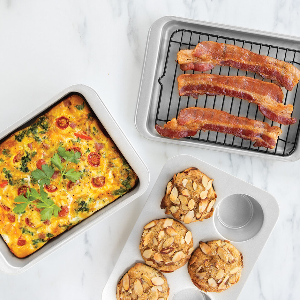 Naturals® Compact Ovenware 5 Piece Bakeware Set Aluminum Bakeware