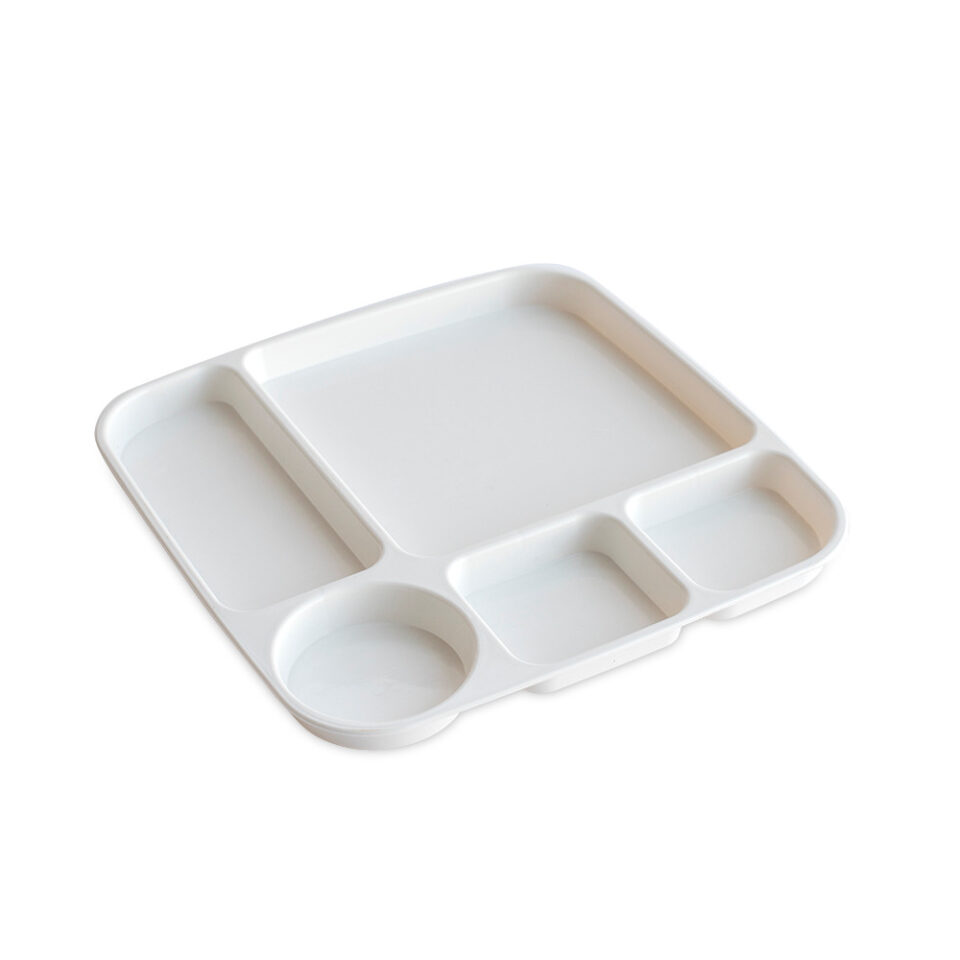 Divided Dinner Tray with Lid Microwave Dinnerware Nordic Ware