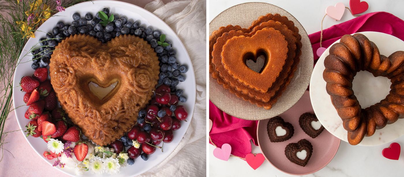 Nordic Ware Tiered Heart Bundt Pan