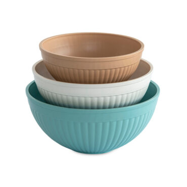 White Sweep of 3 Prep and Serve Bowls