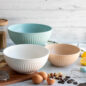 baking scene with prep and serve bowls