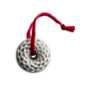 Jubilee Ornament Silver - a stunning silver ornament with intricate design and craftsmanship placed on a white background.