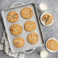 ProCast Half Sheet with chocolate chip cookies, a dessert scene - A versatile and reliable half sheet pan designed for professional and home bakers.
