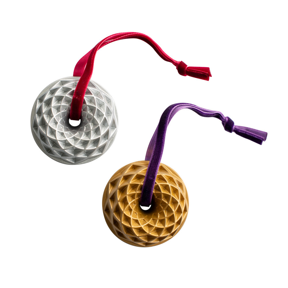 Set of 2 Collectible Cast Ornaments, Jubilee Bundt® View 1