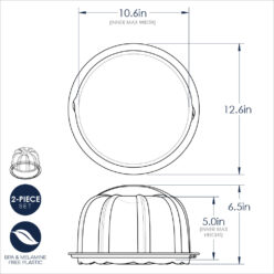 Elegant Party Bundt® Pan, Translucent Bundt Cake and Lemon Cake Mix ...