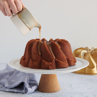 Brown Sugar Bundt Cake with Caramel Glaze