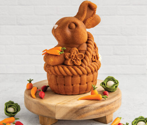 Bunny In Basket 3D Cake Pan