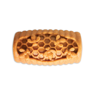 honey hive loaf on white background