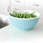 Colander with Bowl with green beans