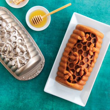 Vanilla Bean Honey Hive Loaf Cake