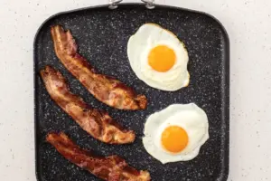 Eggs and Bacon on Basalt griddle