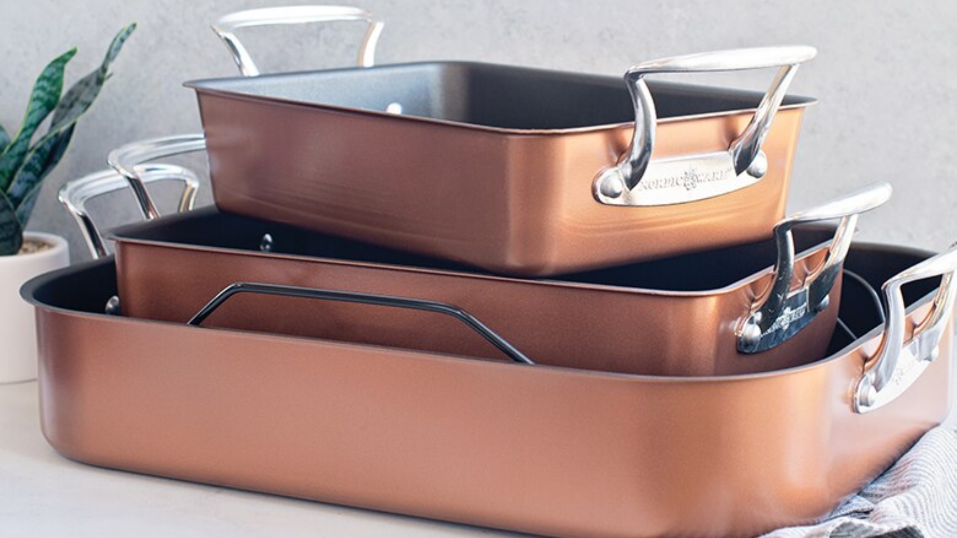 Stack of Roasting Pans