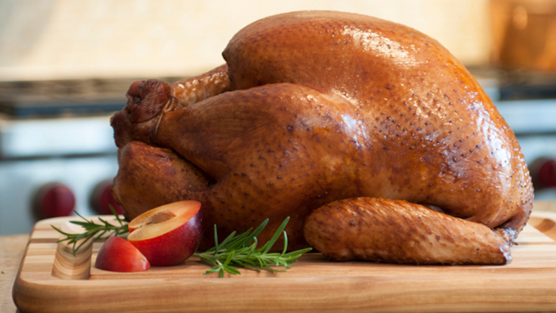 Cooked Thanksgiving Turkey on cutting board