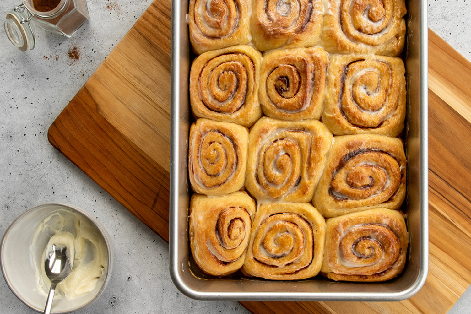 Cinnamon Rolls made in a Naturals® 9" x 13" Rectangular Cake Pan Cinnamon Rolls made in a Naturals® 9" x 13" Rectangular Cake Pan