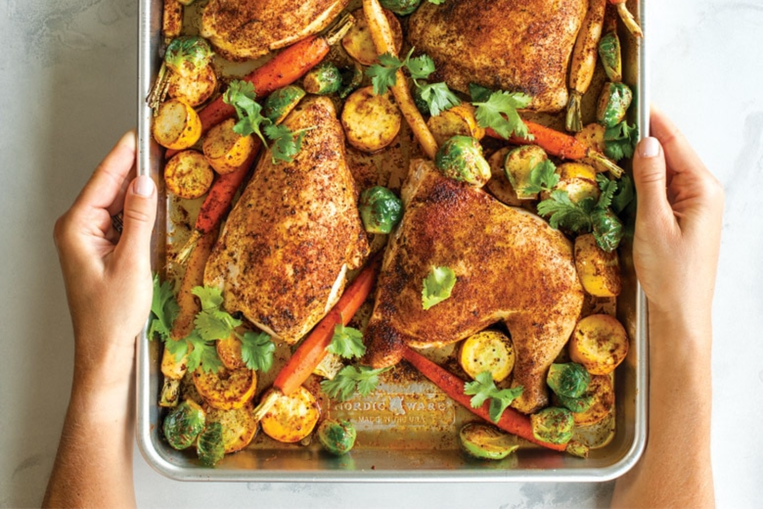 Oven-Baked Curry Spiced Chicken and Vegetables