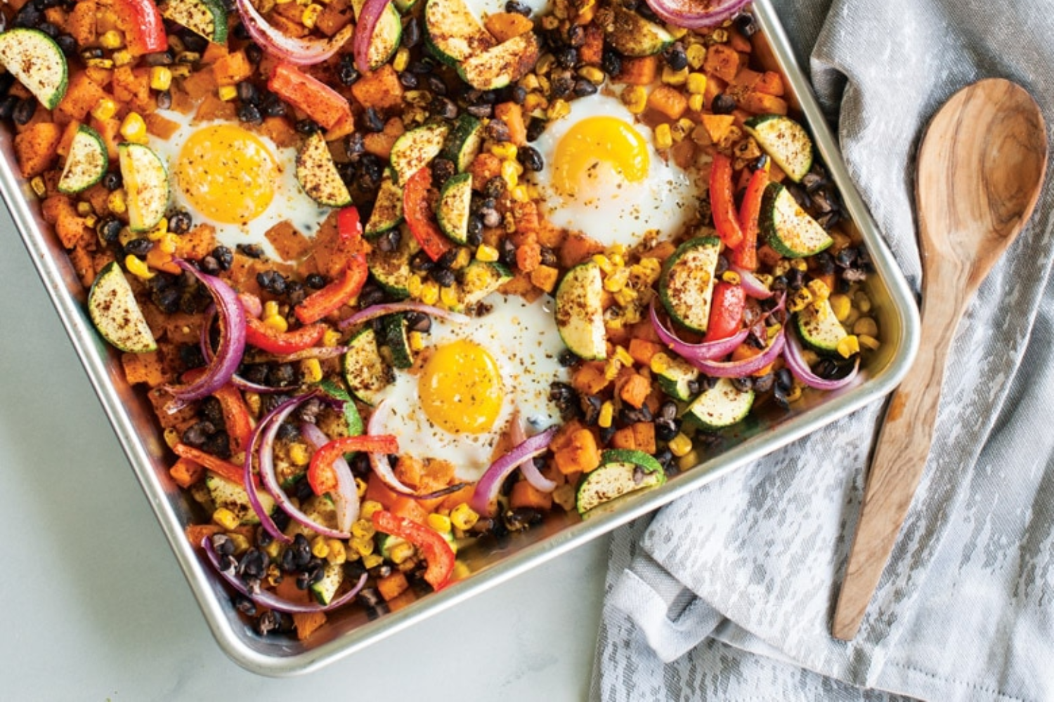 Sheet Pan Sweet Potato Hash