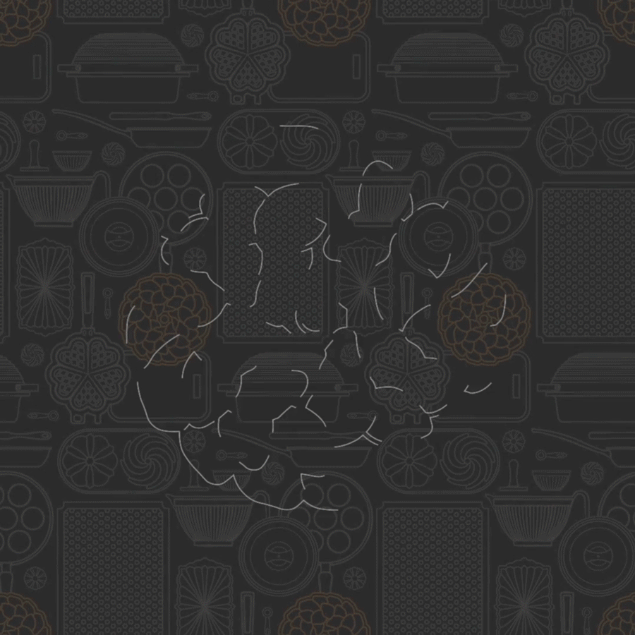 GIF of Laurel Wreath Bundt Pan in Nordic Ware Factory