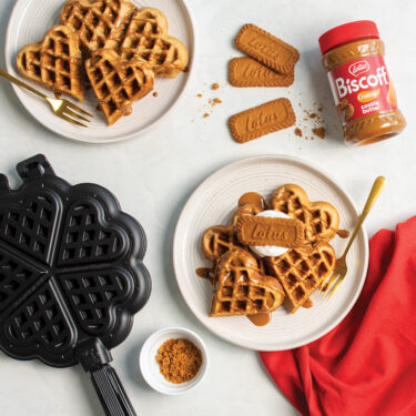 Visit Biscoff® Heart Waffles Recipe