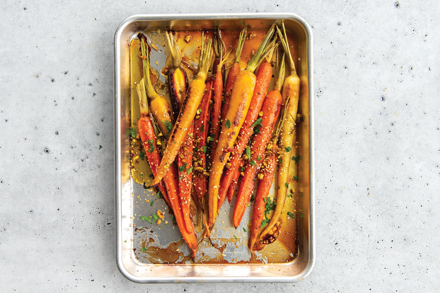 Roasted carrots on Naturals® Baker's Quarter Sheet Pan
