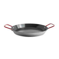 Visit Paella Pan with Red Handles