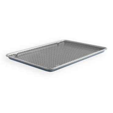 brilliant big sheet with cooling rack on white background