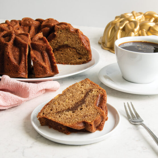 Visit Banana Bread Bundt Cake with Cinnamon Swirl Recipe