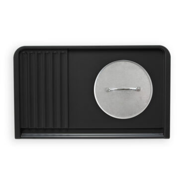 nordic ware dual top grill griddle and weighted burger press on white background