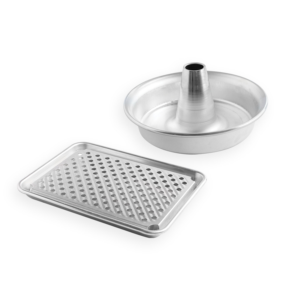 Chicken Roaster Grill Set with Rack and Pan View 1