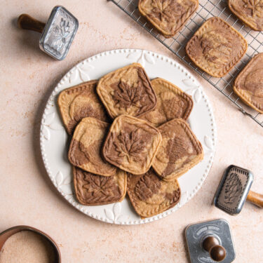 Visit Chocolate Pumpkin Spice Fall Stamped Cookies Recipe